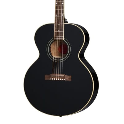 Epiphone Inspired by Gibson Custom J-180 LS Small Jumbo Electro Acoustic, Ebony for sale