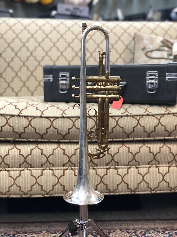 King Silvertone Trumpet Silver/Lacquer image 1