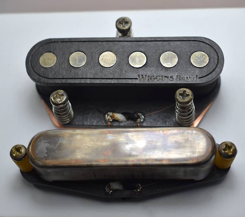Wiggins Brand,  heavy relic Telecaster hand wound pickup set, Traditional's, Vintage wound, alnico 5 image 1
