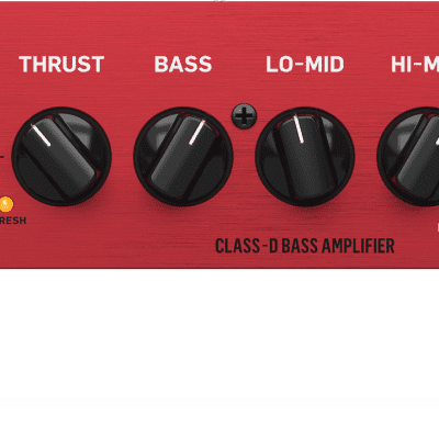 TC Electronic BQ500 Thrust Compact Bass Guitar Amp Head Red Bild 1