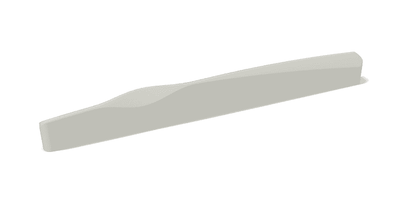 Bone Saddle – Fits Some Fender® Acoustasonic® Guitars - 12 Inch Radius image 1