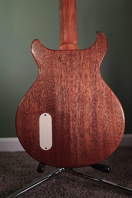 Relic Jatoba top Les Paul Double Cut Junior Copy - Binding Relic Jatoba top Les Paul Double Cut Junior Copy - Binding