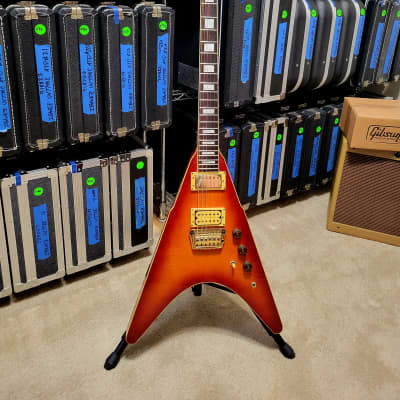 Ibanez RR400 Rocket Roll II 2 Flying V Vintage 1982 Cherry Sunburst w  Original Case & FAST Shipping | Reverb