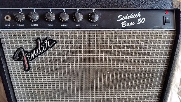 Fender sidekick 50 bass amp top
