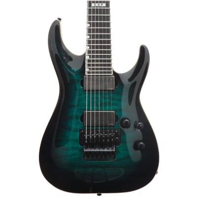 ESP E-II Horizon FR-7, Floyd Rose, 7 String, Black Turquoise Burst for sale