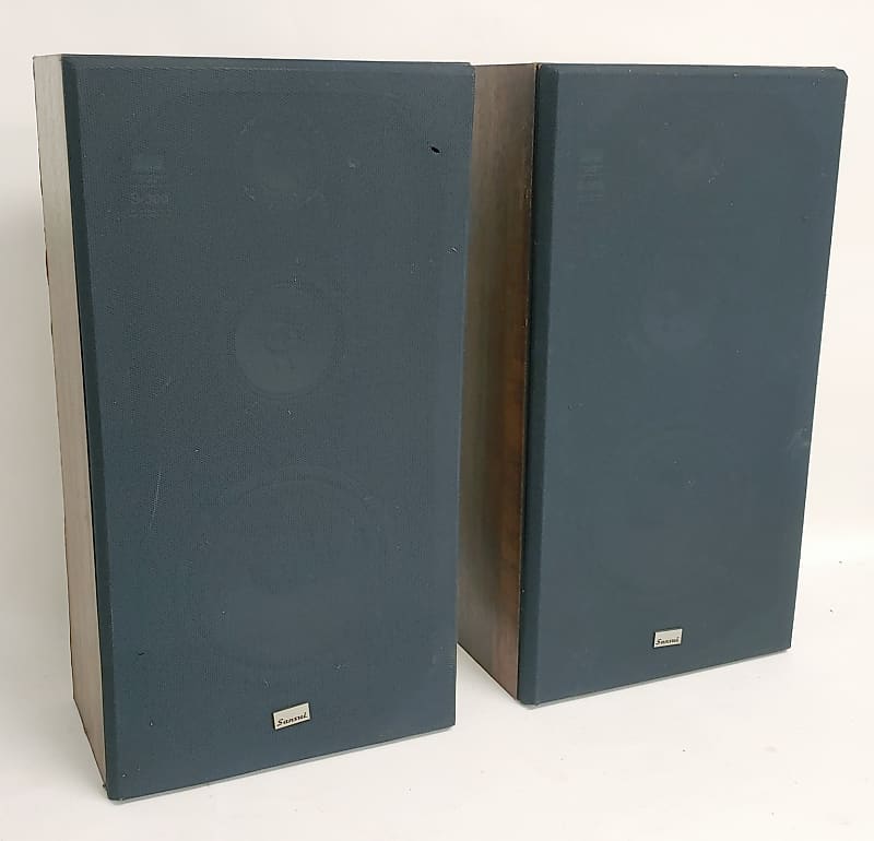 Pair of Vintage Sansui S-300 3-Way Home Stereo Speakers Reverb