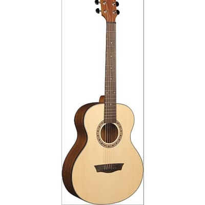Washburn AGM5K Apprentice Series 7/8 Size G-Mini Spruce Top Mahogany Neck 6-String Acoustic Guitar w/Gig Bag for sale