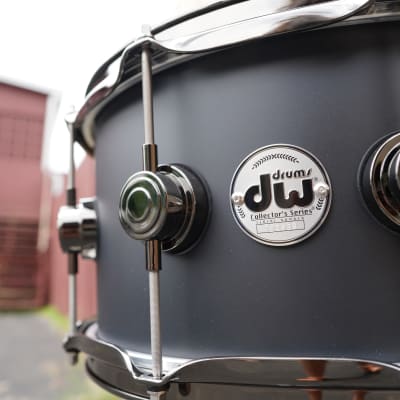 DW USA Collectors Series - Intense Ebony Satin Oil - 6.5 x 14" Pure Maple SSC/VLT Shell With Ring's Snare Drum w/ Black Nickel Hdw. image 4