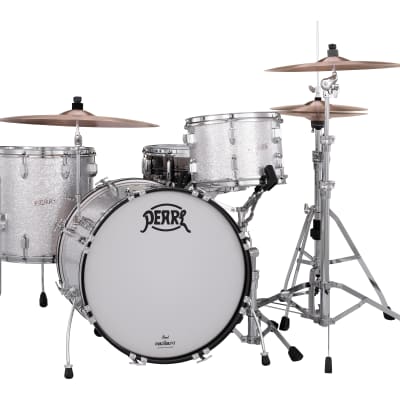 Pearl President Deluxe Silver Sparkle 3pc Kit Shell Pack +GigBags 20x14 12x8 14x14 Drums Authorized Dealer image 11