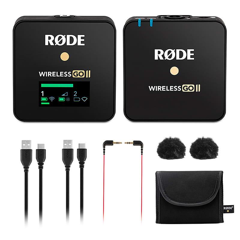 RODE Wireless GO II + Interview GO + FREE windshield