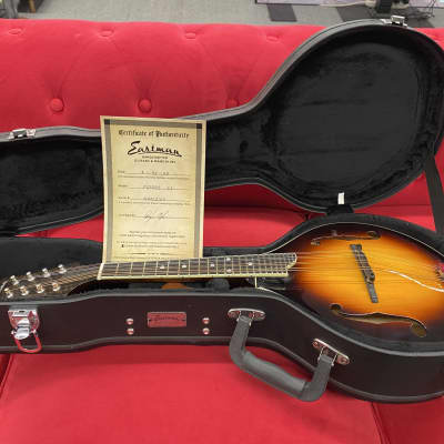 Eastman MD505-CS A-Style Mandolin - Classic Sunburst with Case image 2