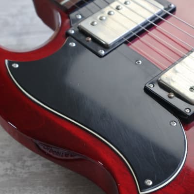 1994 Epiphone Korea (by Gibson) G-400 LH Left Handed SG (Cherry Red) image 4