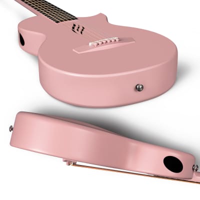 Enya Nova Go Carbon Fiber Acoustic Guitar Pink (1/2 Size) image 7