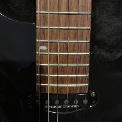 MJ Mirage Custom 2011 - Gloss Tuxedo Black made by Master Luthier Mark Johnson!  AS~New with AAAA Curly Maple Neck, Old Growth Mahogany Body.  Weighs only 7.32 lbs.  Killer! image 5