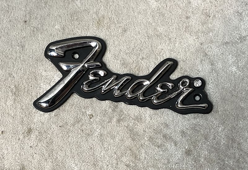 Fender plastic logo badge | Reverb