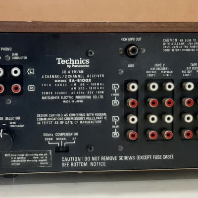 Technics SA-8100X 1974 - Wood cabinet image 10
