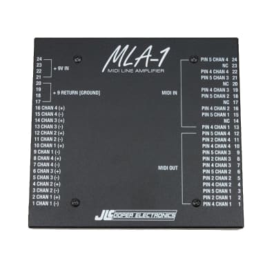 JLCooper MLA-1 - 4-Input / 4-Output Wall-Mount MIDI Line Amplifier for sale