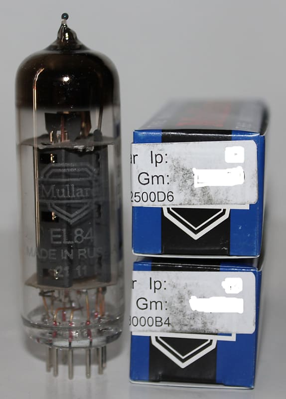 Factory Platinum Matched Pair of Mullard EL84 tubes, Brand NEW in Box ! image 1