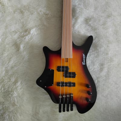 4 Strings Fretless Short Scale Bass /6 Strings Fretless Double Sided, Headless Busuyi Guitar 2021 image 2