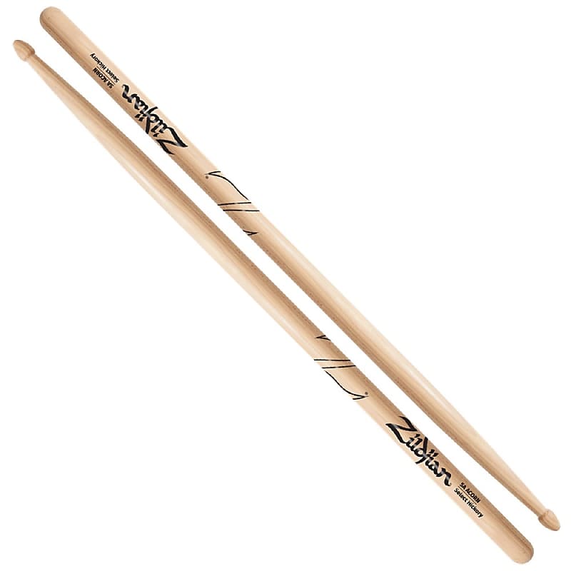 Zildjian Z5AAC Hickory Series 5A Wood Acorn Tip Drum Sticks image 1