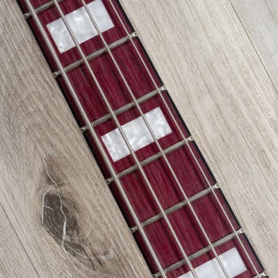 Mayones Jabba Custom 4 Bass, Purpleheart Fretboard, 5A Burl Maple, Trans Dirty Purple Burst Gloss image 10