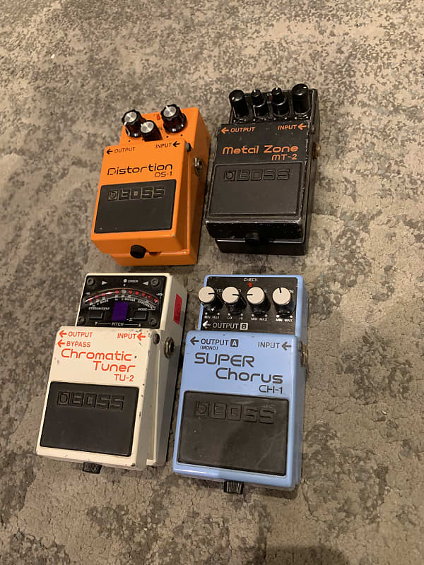 Boss Pedal Bundle: DS-1 Distortion + MT-2 Metal Distortion + TU-2