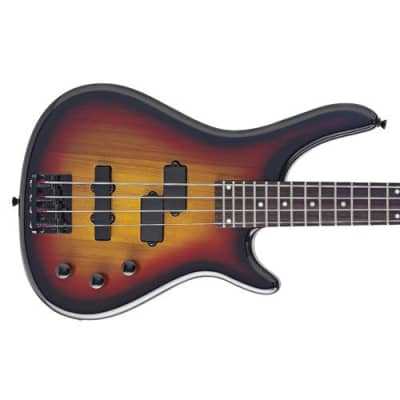 Stagg BC300-SB Fusion Solid Alder Body Hard Maple Neck 4-String Electric Bass Guitar - Sunburst image 3