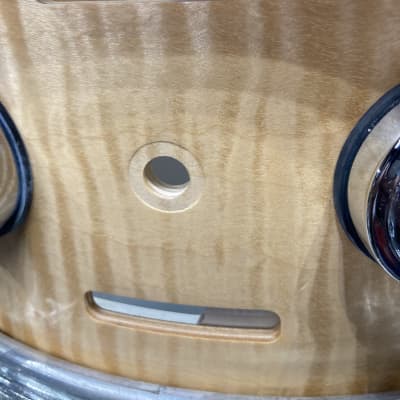 Russ McKinnon's, DW 14x6" Randall May/DW EQ Snare Drum 2005 - Natural Maple Oil image 8