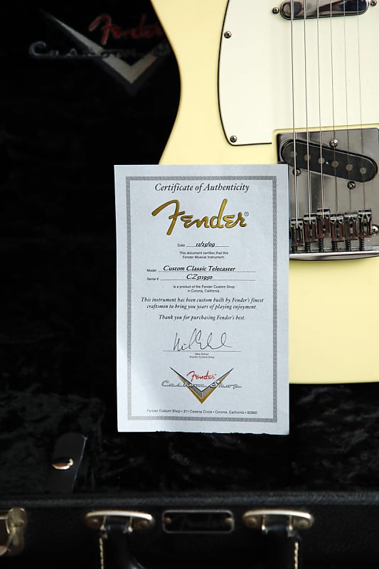 ギター Fender Custom Classic Telecaster 2009 Used 2009 Fender custom shop classic telecaster Honey Blonde