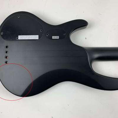 ESP LTD D-4 Burled Poplar Black Natural Burst Satin Electric Bass Guitar B-Stock image 19