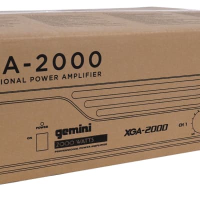Gemini XGA-2000 2000 Watt Professional DJ/PA Live Sound Power Amplifier XGA2000 image 7