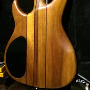Peavey Unity series 4 String Neck Thru Bass Guitar Purple Heart & Koa image 15