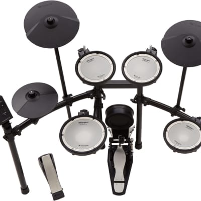 Roland TD-07KV V-Drum Kit with Mesh Pads 2023 - Black image 3
