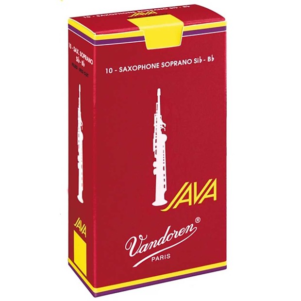 Vandoren SR302R Java Red Series Soprano Saxophone Reeds - Strength 2 (Box of 10) image 1