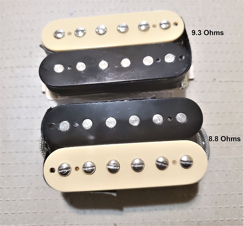 (2) Gibson '57 Classic Humbuckers 1990s Zebra (8.8 ohm & 9.3 Reverb