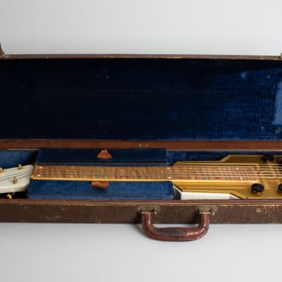 Epiphone Electar Model M Lap Steel Electric Guitar (1938), ser. #2093, original brown tolex hard shell case. image 10