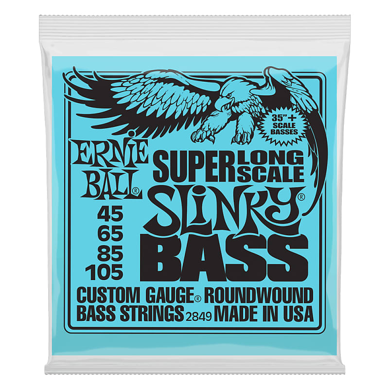 Ernie Ball 2849 Super Long Scale Slinky Electric Bass - 45-105 Gauge image 1