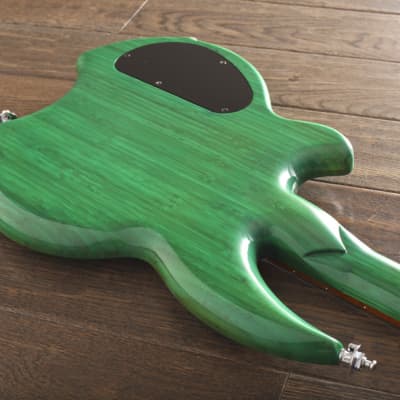 Licea Guitars Mr. Green Machine Bamboo Bass Guitar w/ Gig Bag image 7