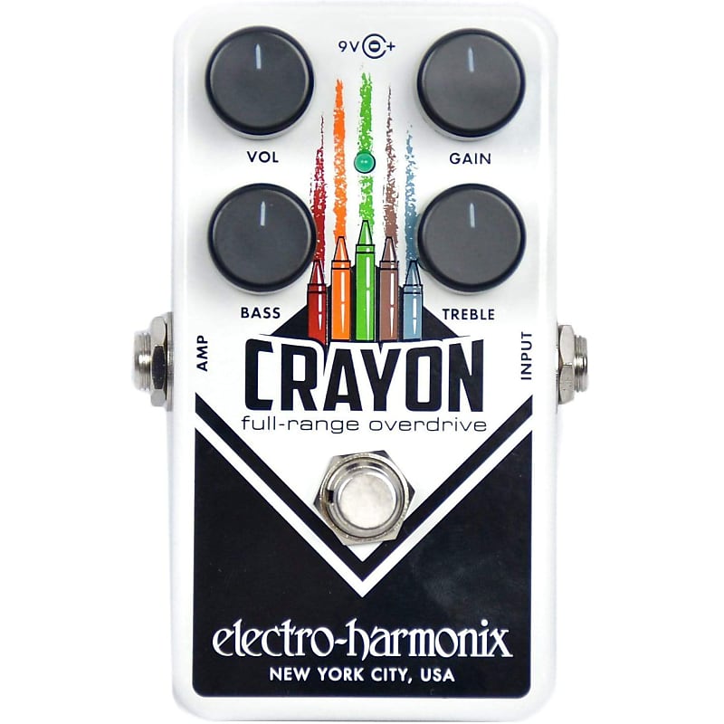 Electro Harmonix Crayon Guitar Overdrive Effects Pedal image 1