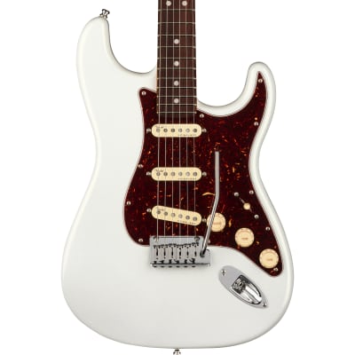 Fender American Ultra Stratocaster, Rosewood Fingerboard, Arctic Pearl, with Case
