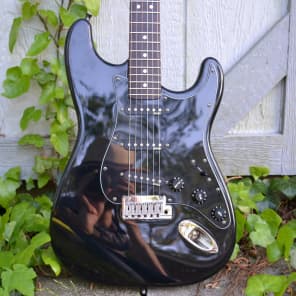 1999 Fender American Standard Stratocaster All Black image 4