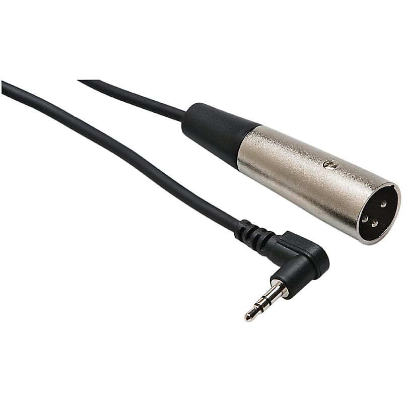 Livewire Essential Interconnect Cable 3.5 mm TRS Male to XLR Male Right Angle Regular 10 ft. Black image 1