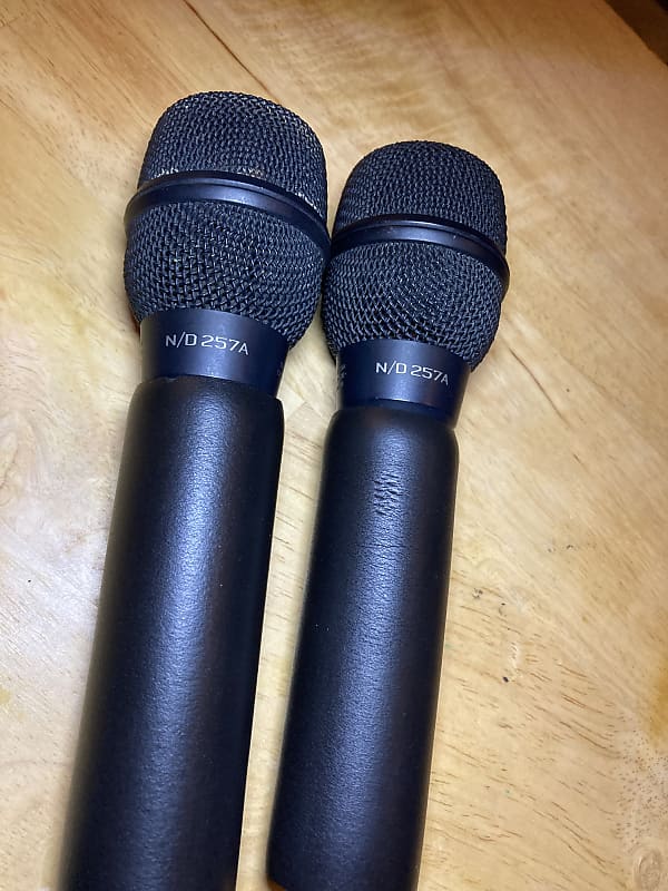 Lot of 2 EV ElectroVoice 257A Microphones Made in USA Reverb