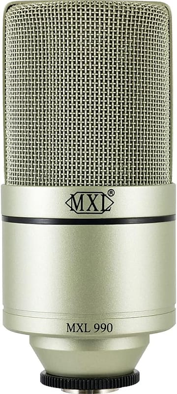 MXL 990 Condenser Microphone for Podcasting, Singing, Home Studio Recording, Gaming & Streaming | Detailed Sound | XLR | Large Diaphragm (Champagne) image 1