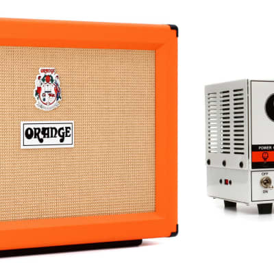 Orange PPC212 - 120-watt 2x12" Cabinet - Orange  Bundle with Orange Dual Terror 30/15/7-watt 2-channel Tube Head image 1
