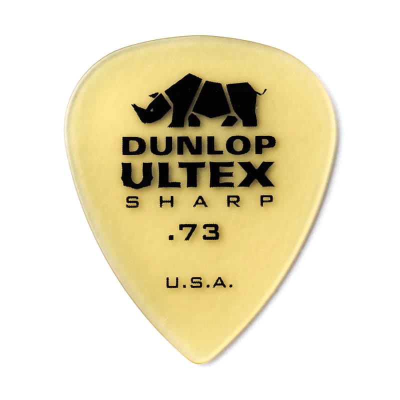Dunlop Ultex Sharp Picks .73mm, 6 Pack- 433P.73 image 1