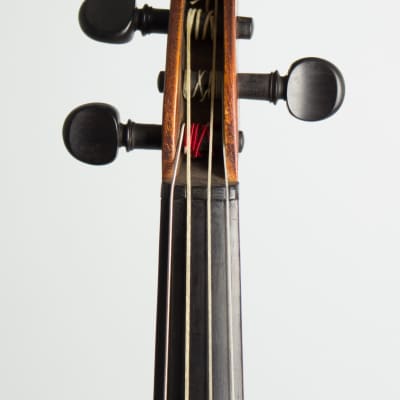Decorative Pouchette Violin (unlabelled) ,  c. 1900, NO CASE case. image 5