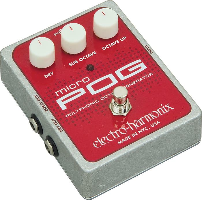 Electro-Harmonix Micro Pog Polyphonic Octave Generator Guitar Effects Pedal image 1