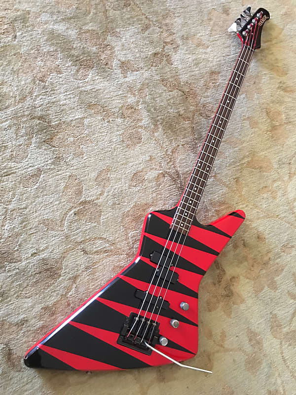 Hamer 1985 Red & Black Tiger Stripe Finish Kahler Tremolo Blitz