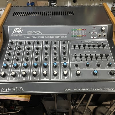 Peavey XR-1200 vintage 1979 powered mixing board(w/ Wood edges)